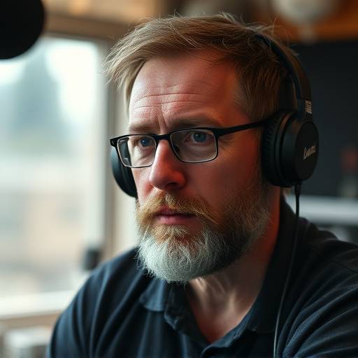 Portræt af Lars Hansen, Lydtekniker